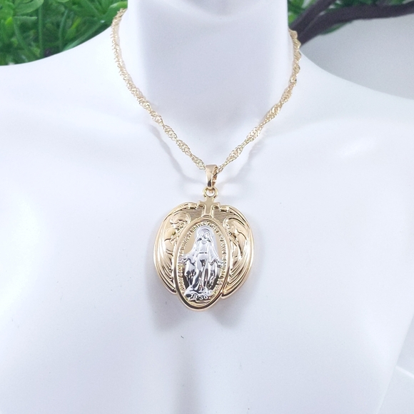 💞 Virgin Mary Pendant + Necklace - Picture 3 of 8